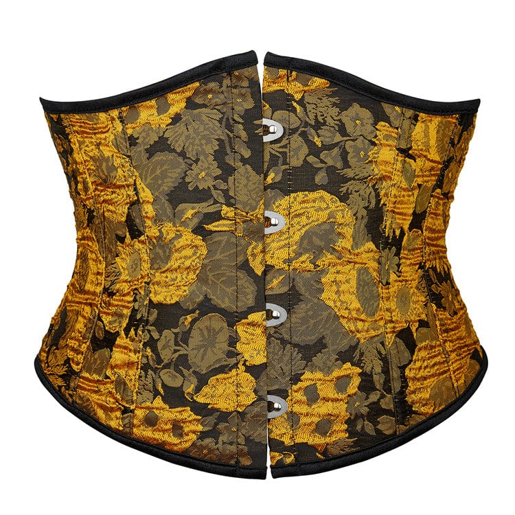 Kobine Women's Gothic Floral Printed Underbust Corset