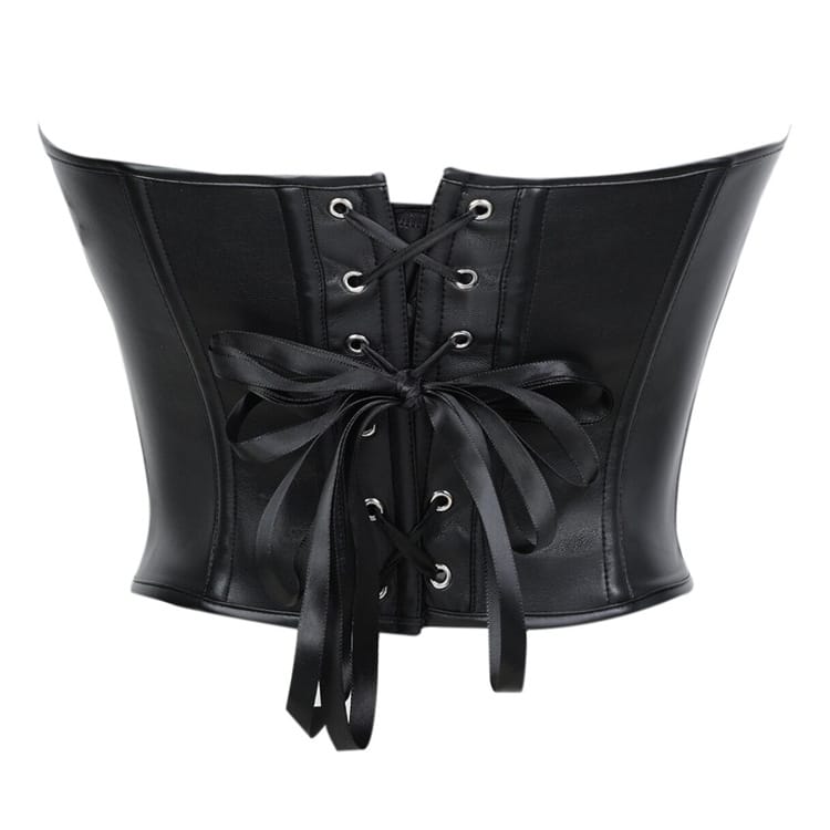 Kobine Women's Gothic Irregular Lace-up Overbust Corset