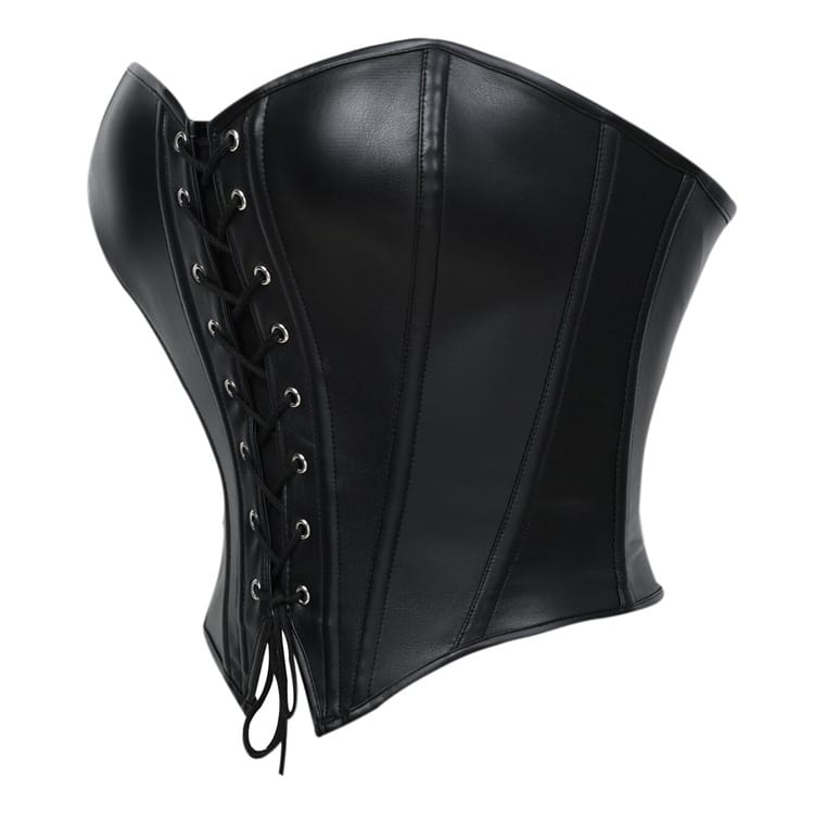 Kobine Women's Gothic Irregular Lace-up Overbust Corset
