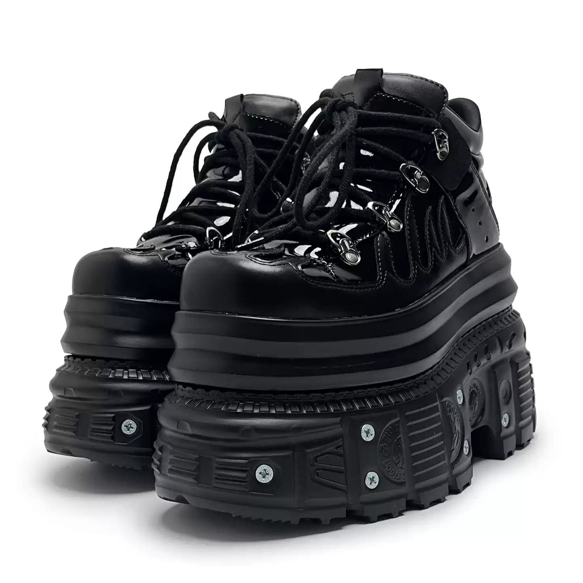Kobine Women's Gothic Multi Stack Chunky Platform Sneakers