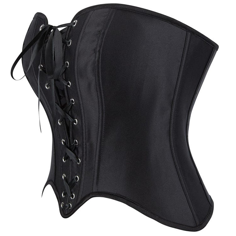 Kobine Women's Gothic Plunging Lace-up Overbust Corset