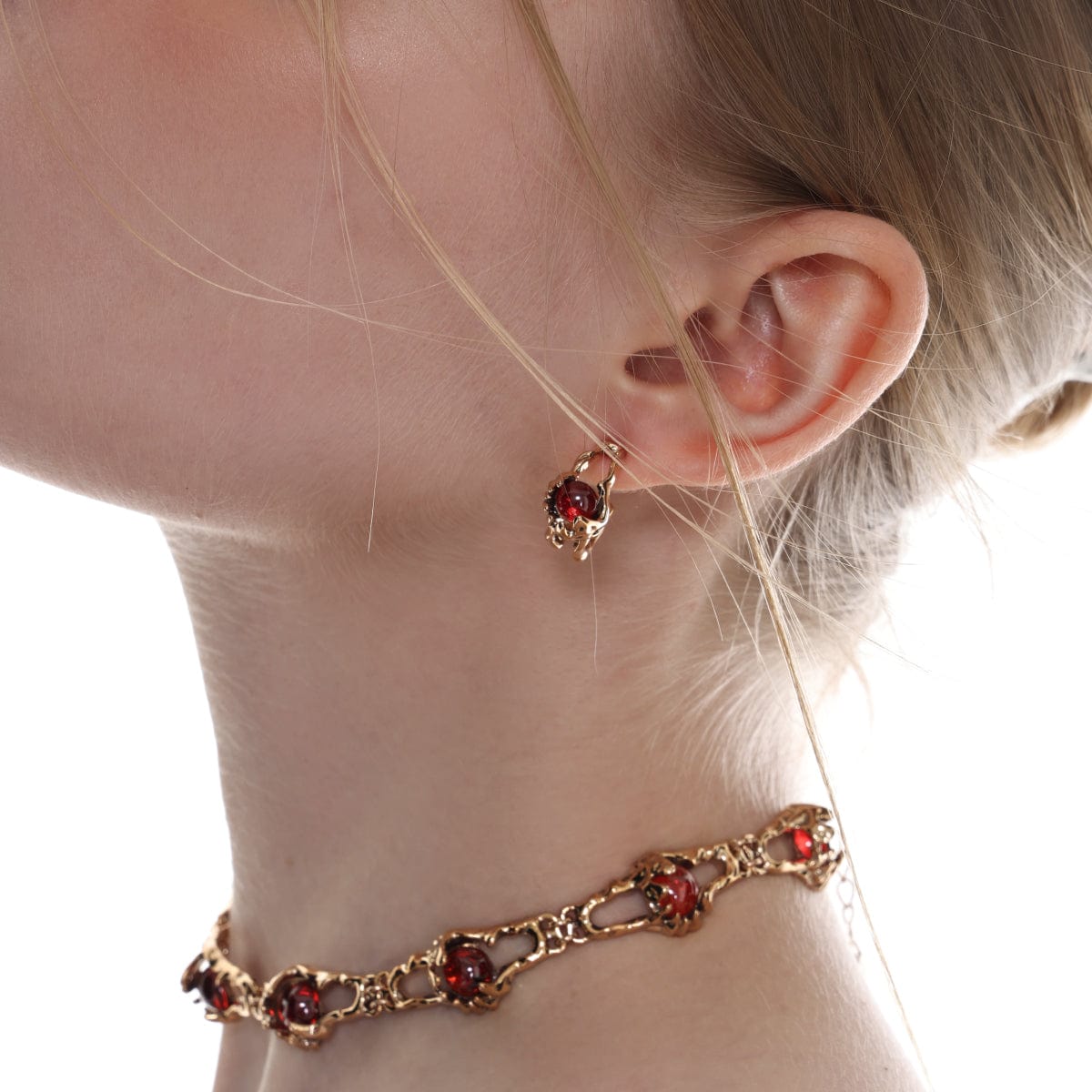 Kobine Women's Gothic Rhinestone Earrings