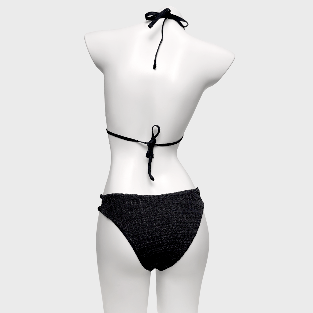 Kobine Women's Grunge Chain Halter Bikini Set