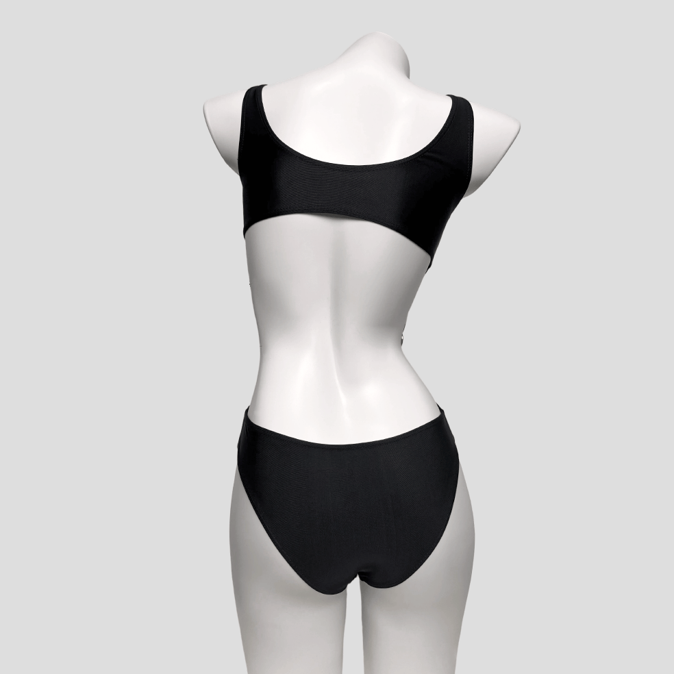 Kobine Women's Grunge Ring Chain Cutout Swimsuit