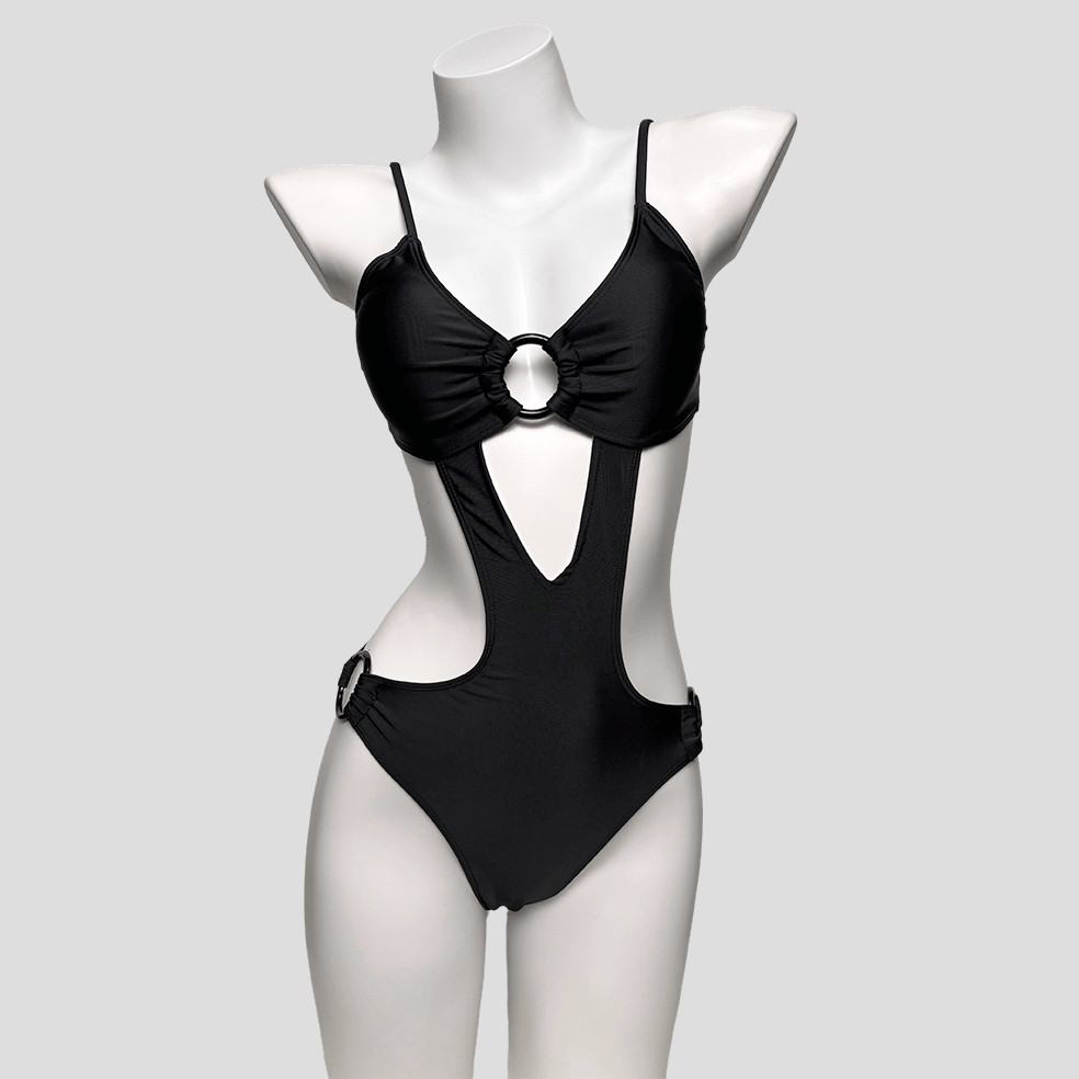 Kobine Women's Grunge Ring Cutout Swimsuit