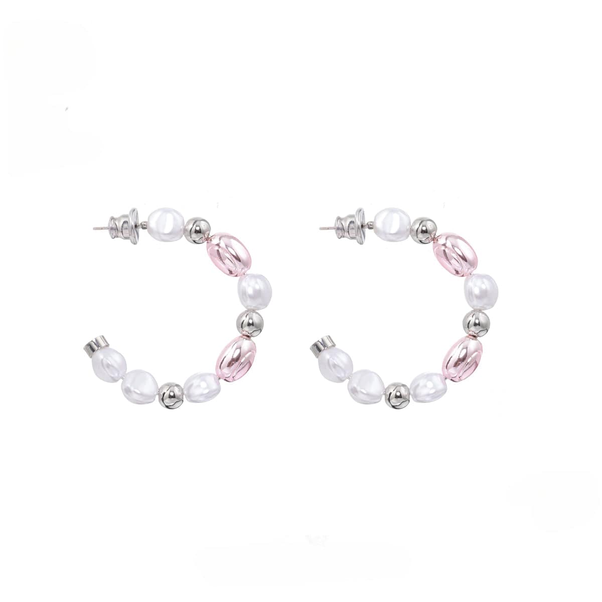 Kobine Women's Lolita Contrast Color Pearl Earrings