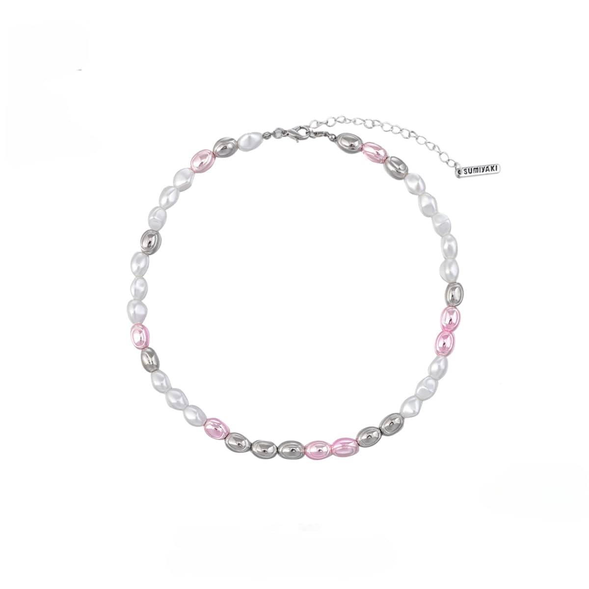 Kobine Women's Lolita Contrast Color Pearl Necklace