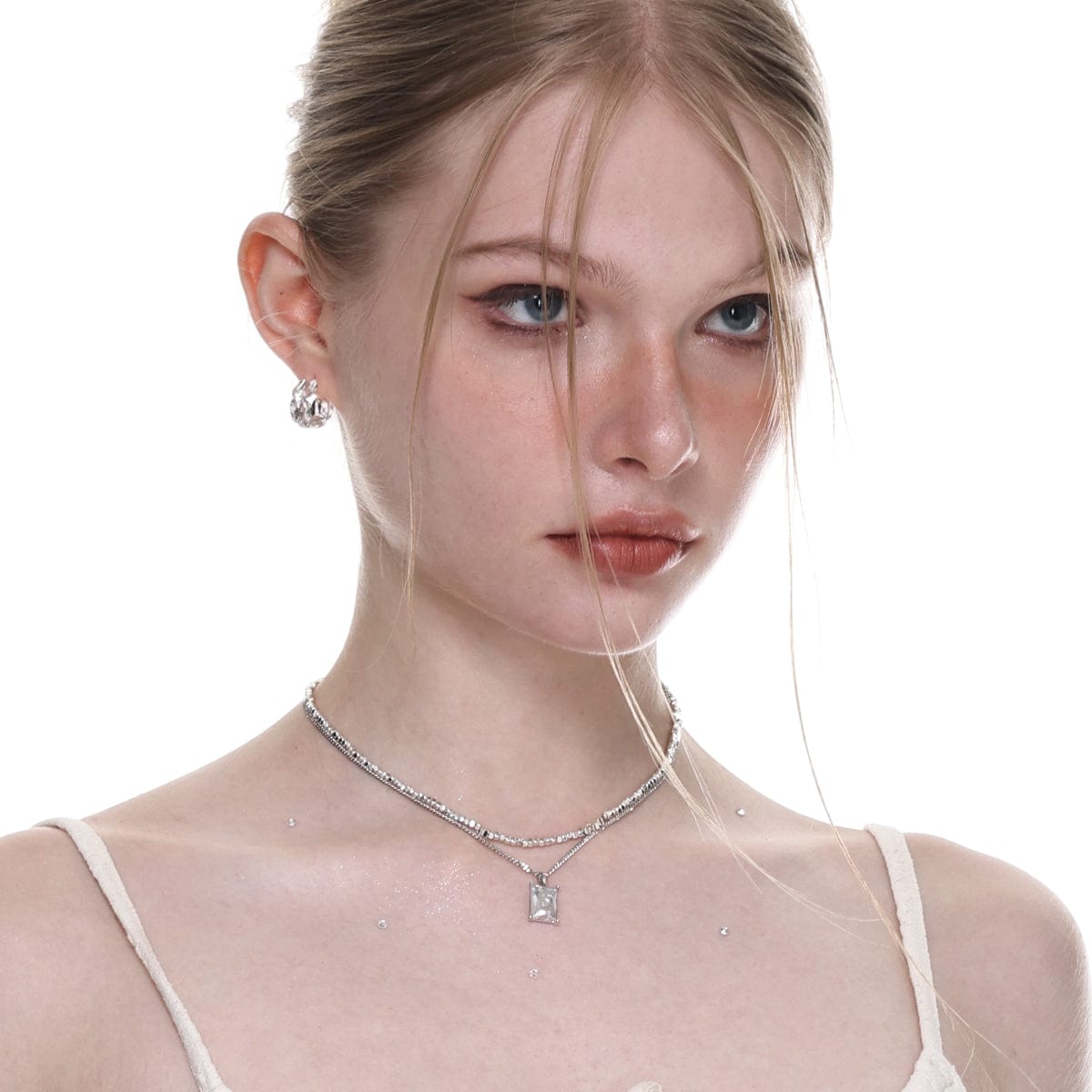 Kobine Women's Lolita Rectangle Layered Necklace