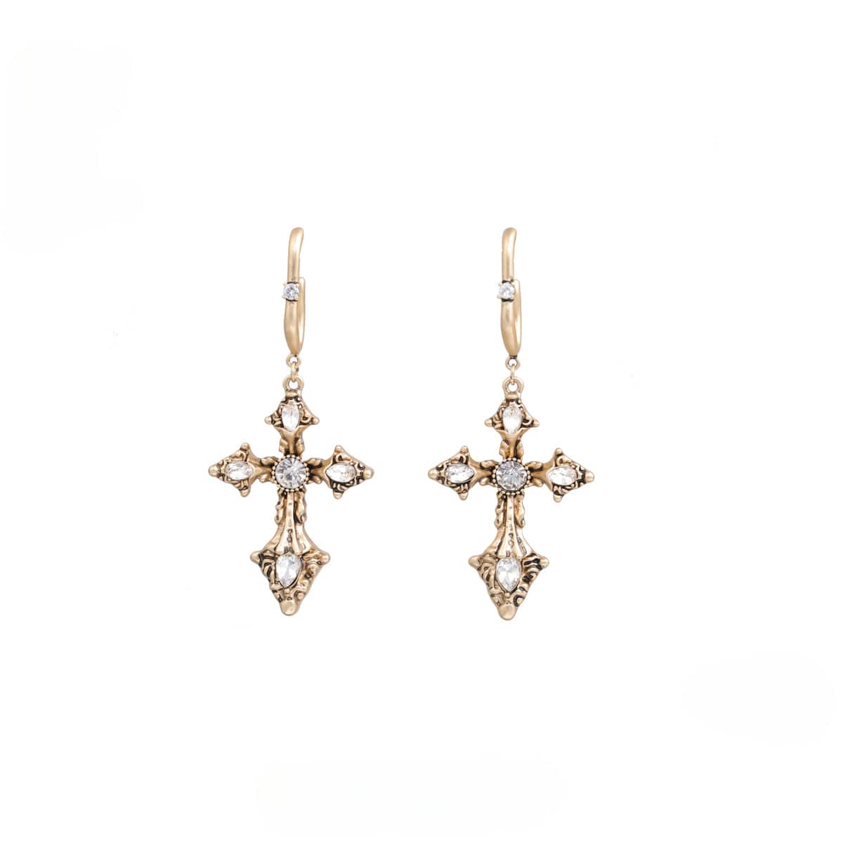 Kobine Women's Punk Cross Earrings