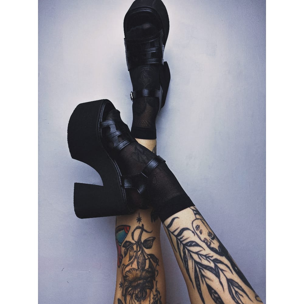 Kobine Women's Punk Cutout Buckle Platform Sandals