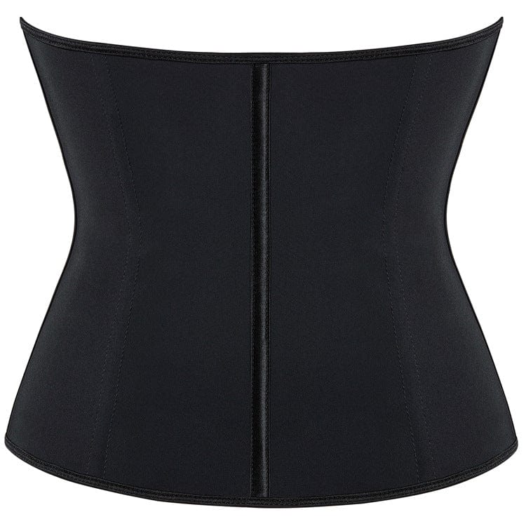 Kobine Women's Punk Solid Color Zipper Overbust Corset
