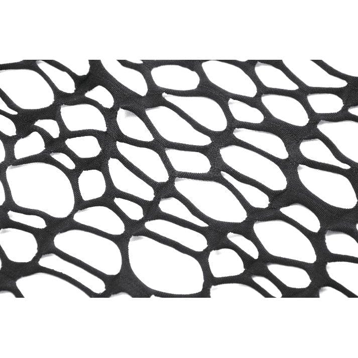 Punk Design Women's Gothic Hollow-out Flared Sleeved Crop Top