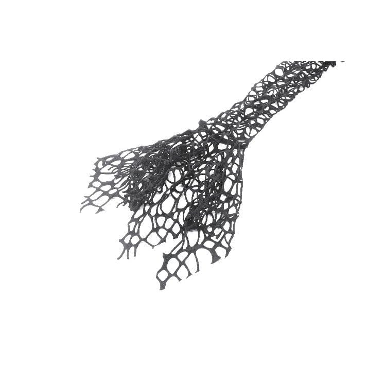 Punk Design Women's Gothic Hollow-out Flared Sleeved Crop Top