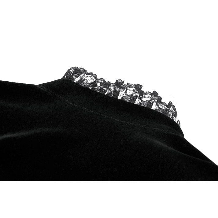 Punk Design Women's Gothic Stand Collar Flared Sleeved Cape