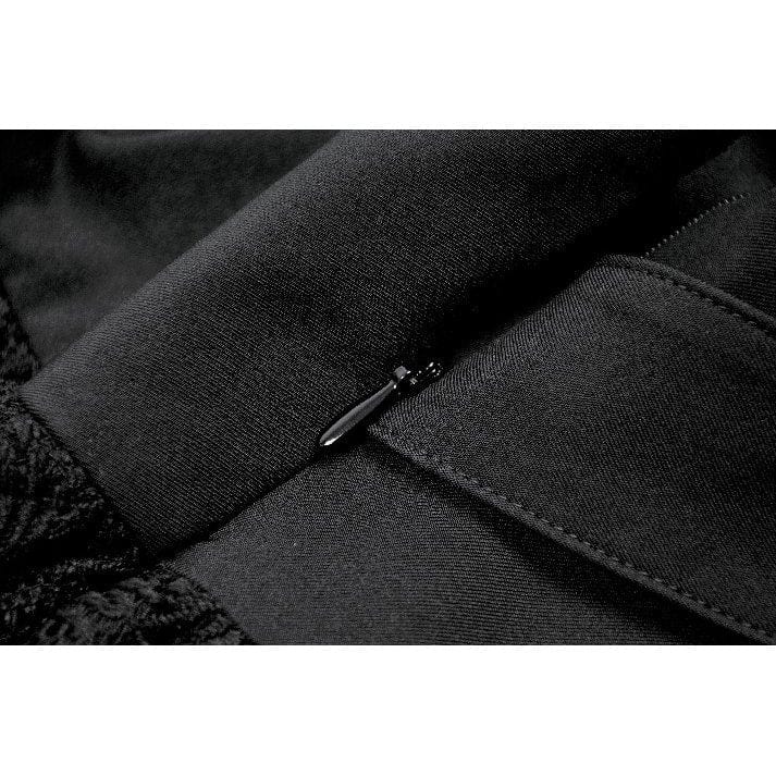 Punk Design Women's Punk Eyelet Strap Wide-Waistband Skirt