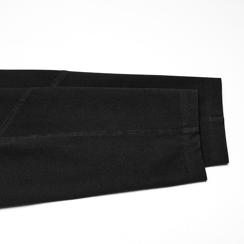 PUNK RAVE Men's Cyberpunk Minimalist Top