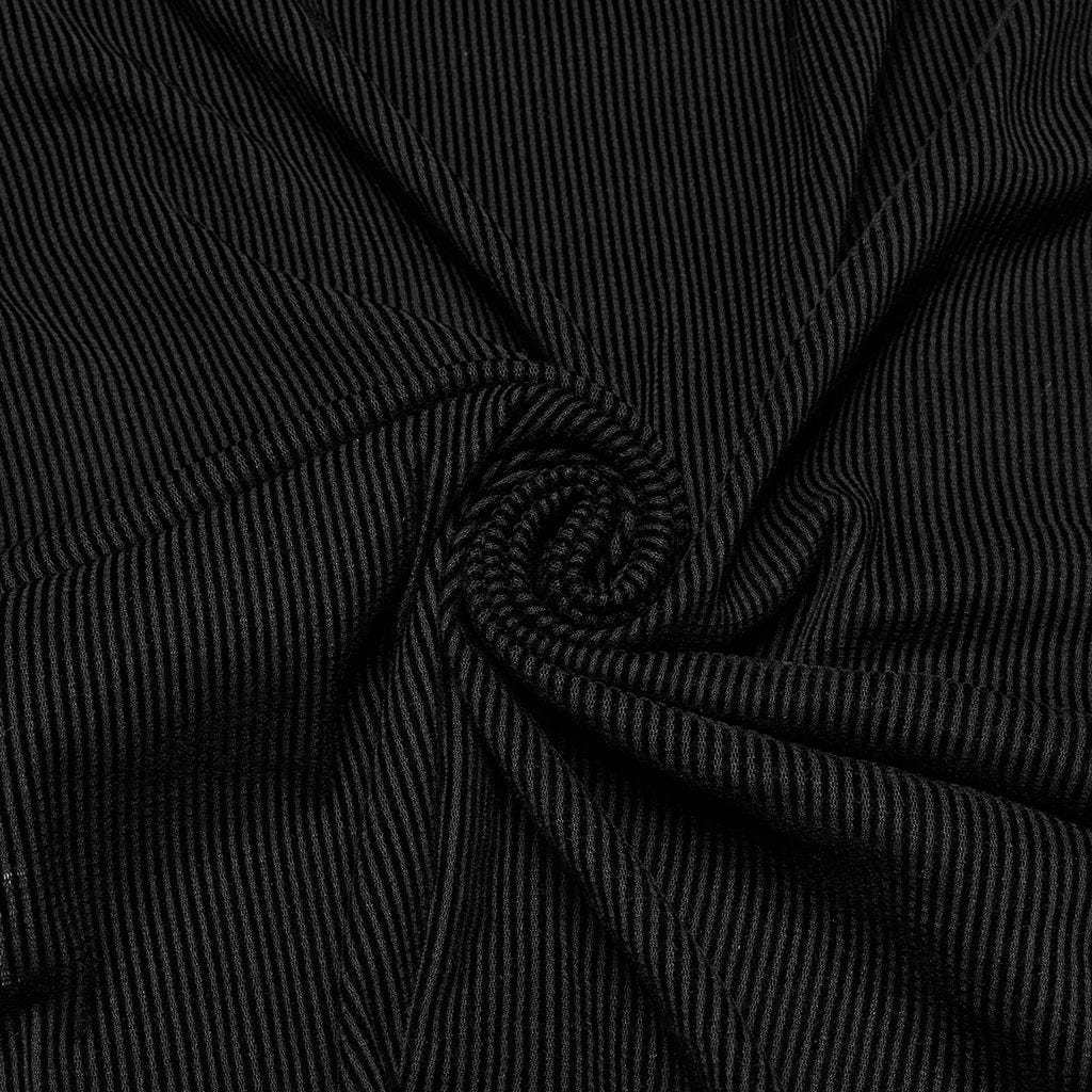 PUNK RAVE Men's Cyberpunk Studded Sheer Mesh Vest Black