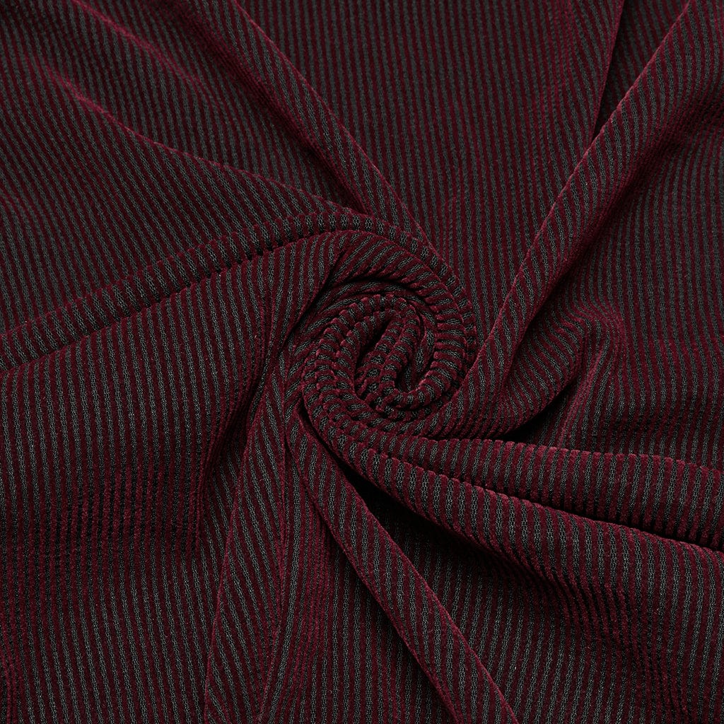 PUNK RAVE Men's Cyberpunk Studded Sheer Mesh Vest Red