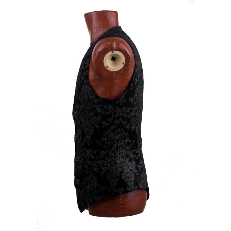 PUNK RAVE Men's Gothic Dress Vest Palace Waistcoat