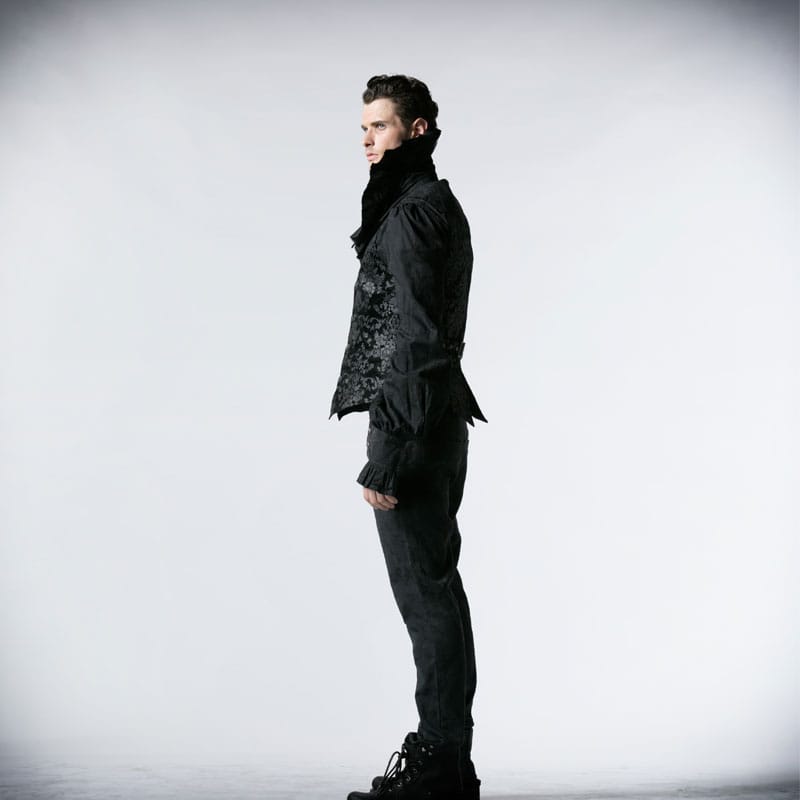 PUNK RAVE Men's Gothic Dress Vest Palace Waistcoat