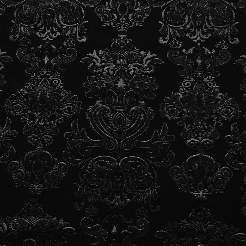 PUNK RAVE Men's Gothic Embossed Velvet Shirt