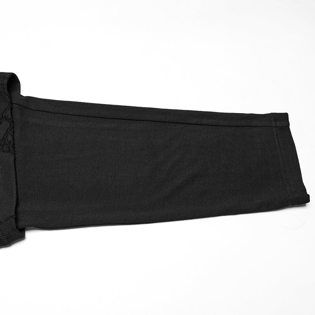 PUNK RAVE Men's Punk Big-pocket Sagging Pants with Staps