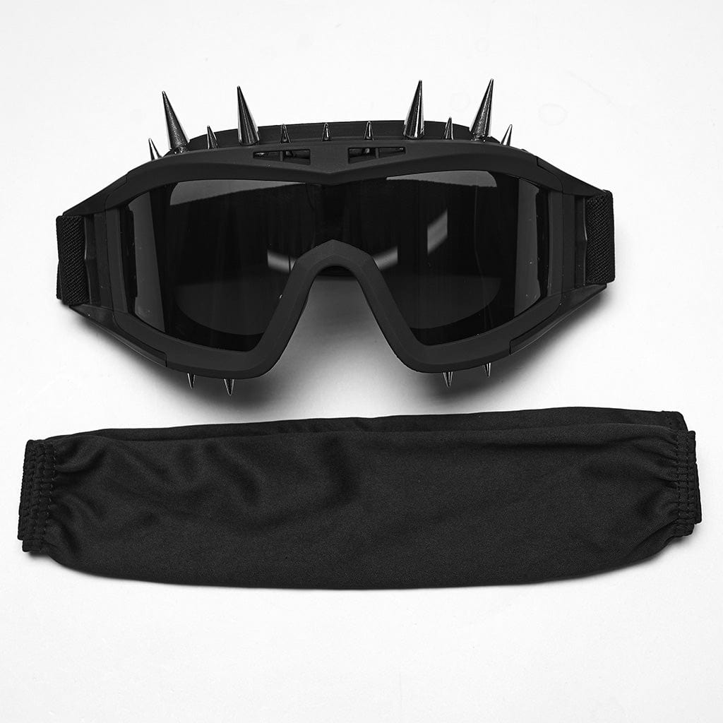 PUNK RAVE Unisex Punk Studded Goggles