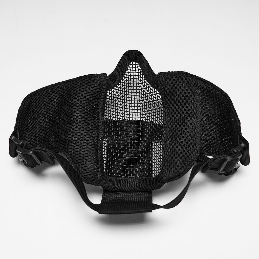 PUNK RAVE Unisex Punk Tactical Mesh Splice Mask