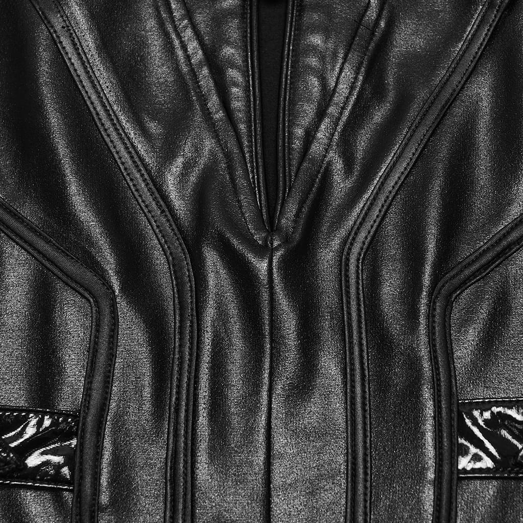 PUNK RAVE Women's Cyberpunk Buckle Strap Sleeveless Dress