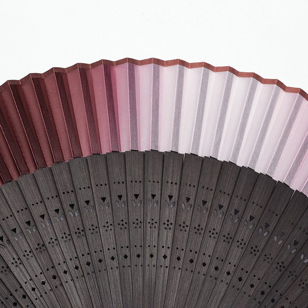 PUNK RAVE Women's Gothic Color Gradient Carving Fan