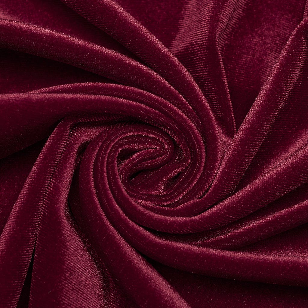 PUNK RAVE Women's Gothic Flared Sleeved Floral Embroidered Velvet Dress