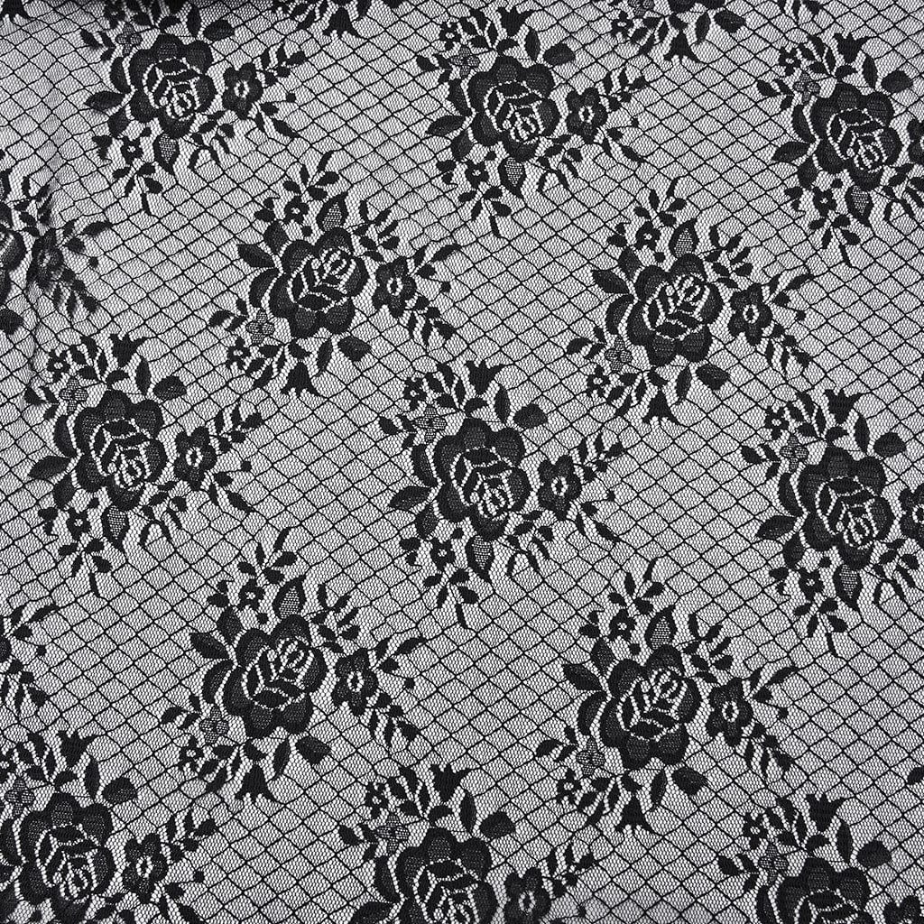 PUNK RAVE Women's Gothic Floral Lace Splice Shorts