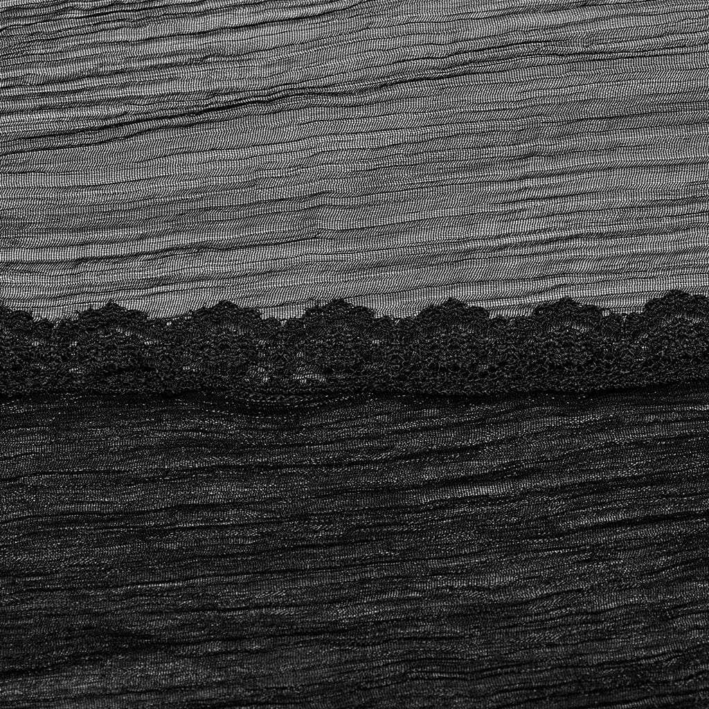 PUNK RAVE Women's Gothic Lapel Collar Flared Sleeved Cardigan