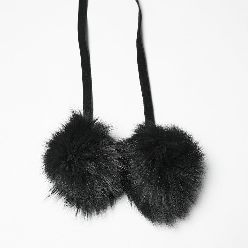 PUNK RAVE Women's Gothic Plush Splice Turn-down Collar Floral Printed Coat