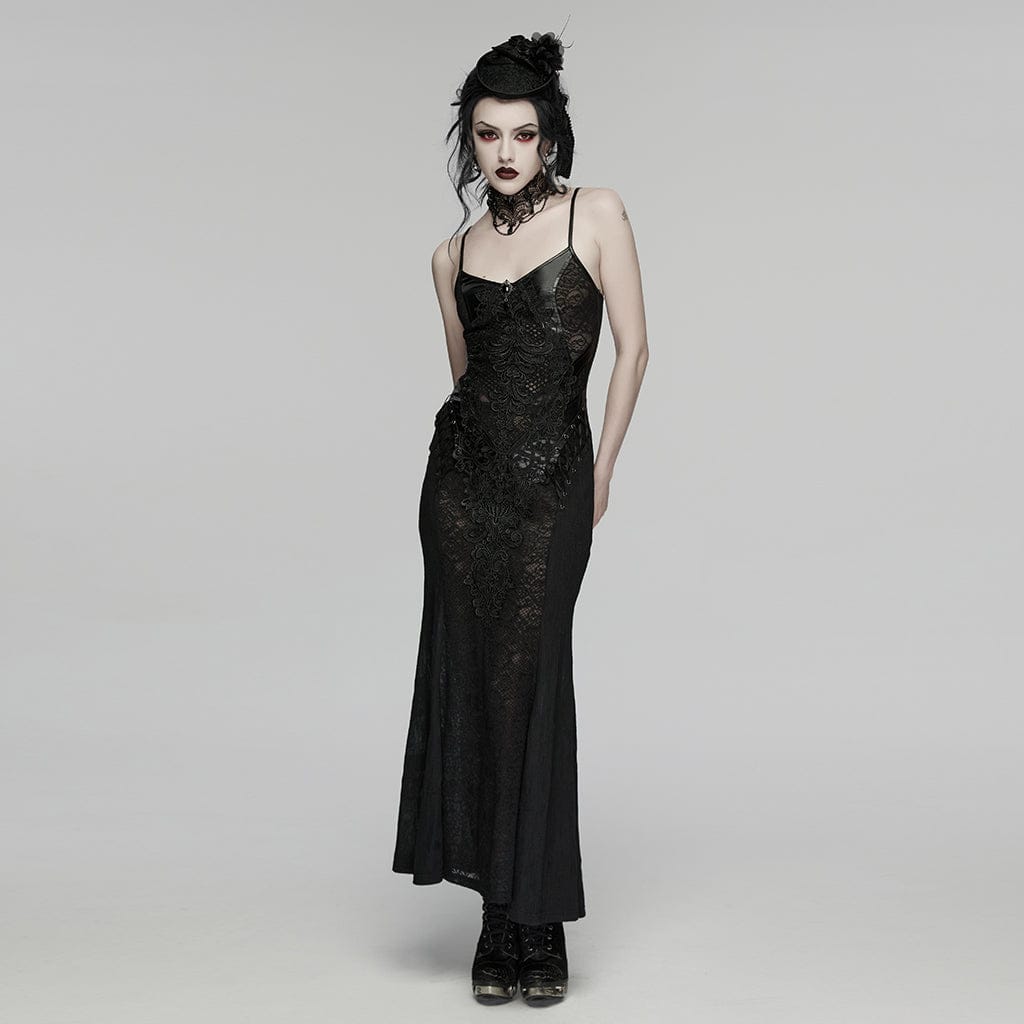 PUNK RAVE Women's Gothic Rose Ribbon Hat