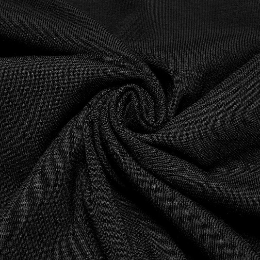 PUNK RAVE Women's Gothic Stand Collar Bat Mesh Splice Chain Shirt Black