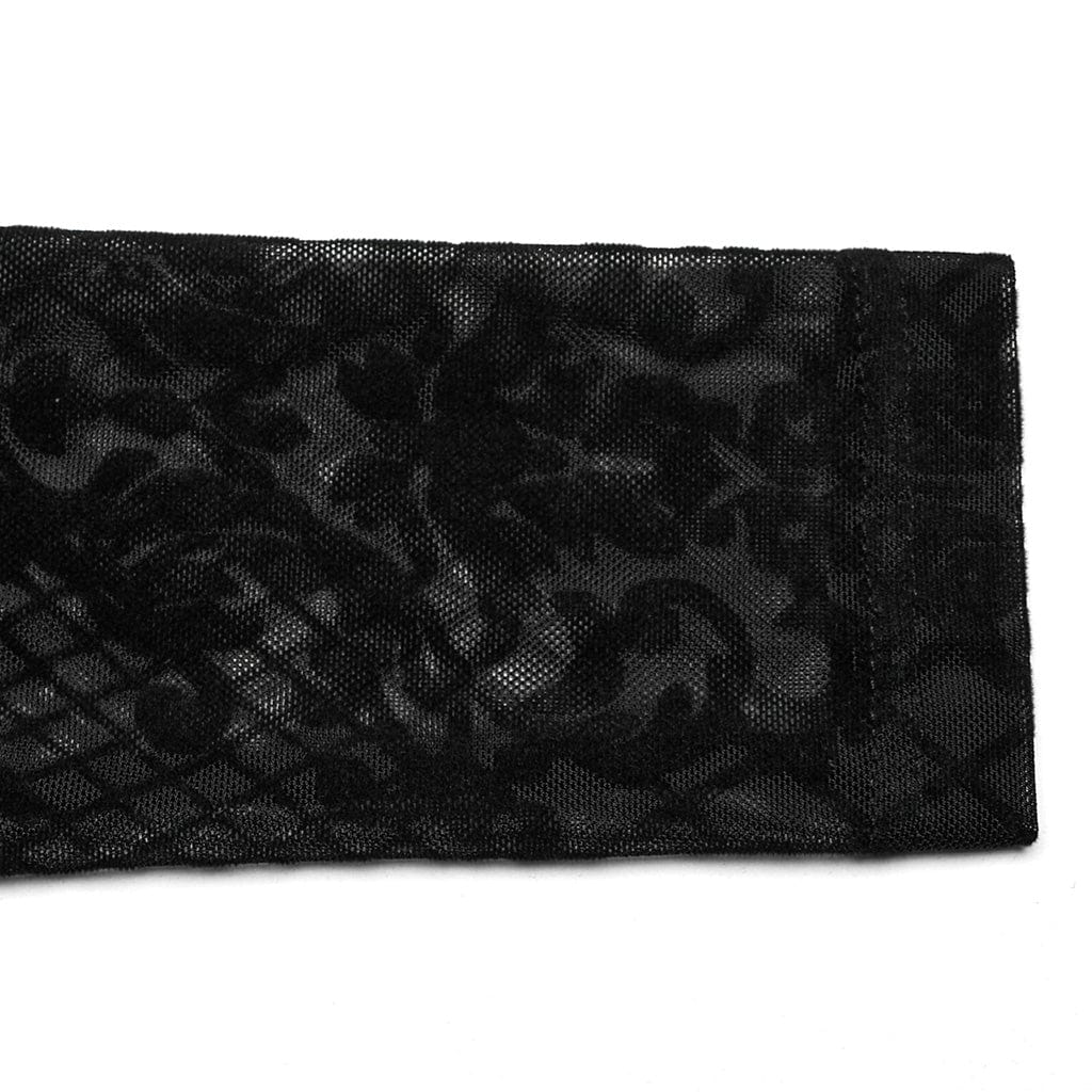 PUNK RAVE Women's Gothic Totem Mesh Shirt