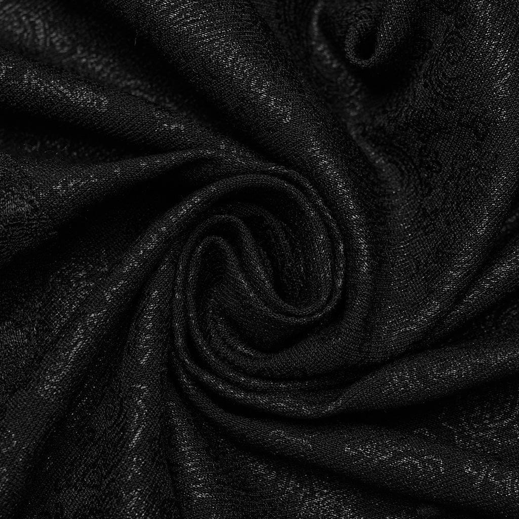 PUNK RAVE Women's Plus Size Gothic Lace-up Lace Splicing Pants