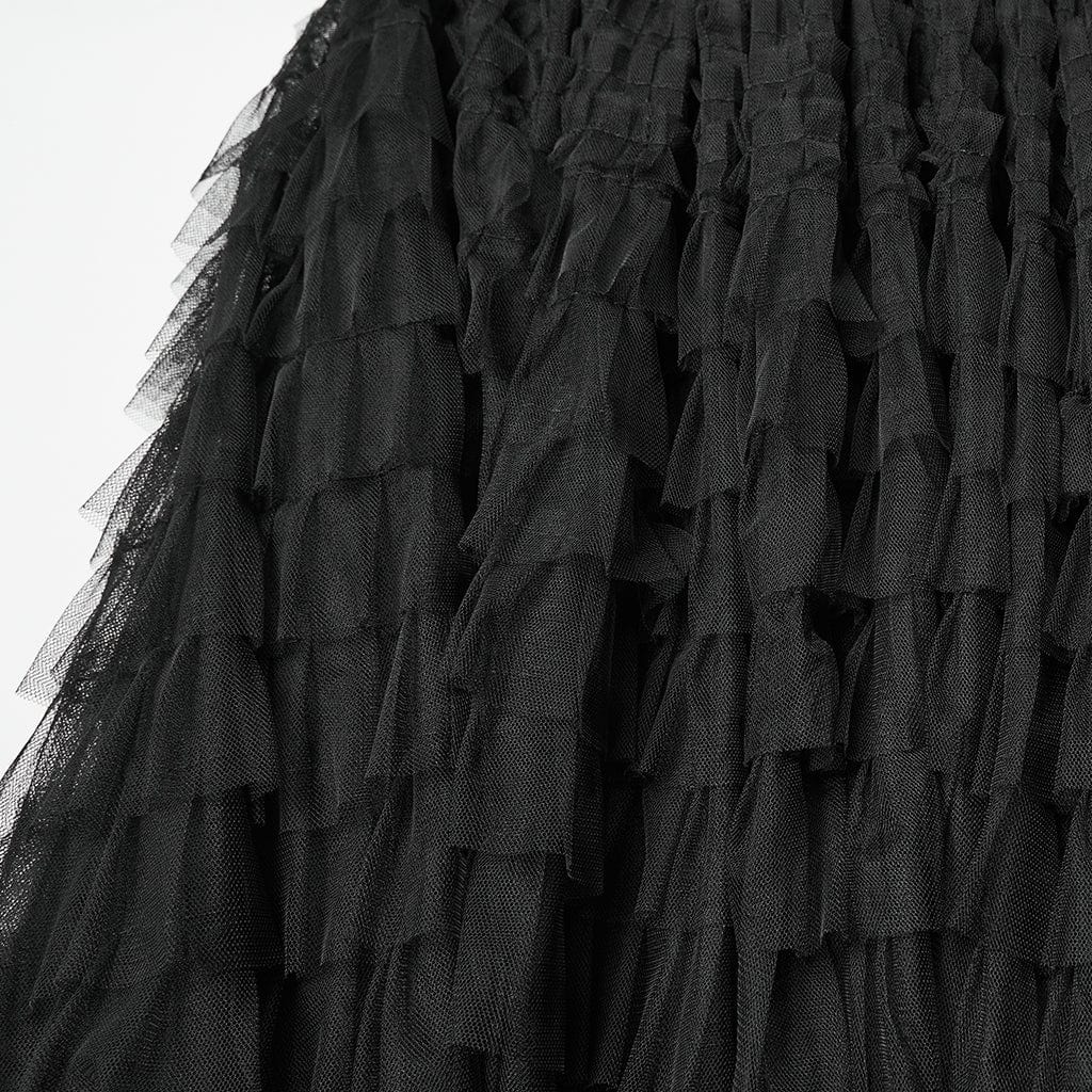 PUNK RAVE Women's Punk Detachable Hem Strappy Shorts