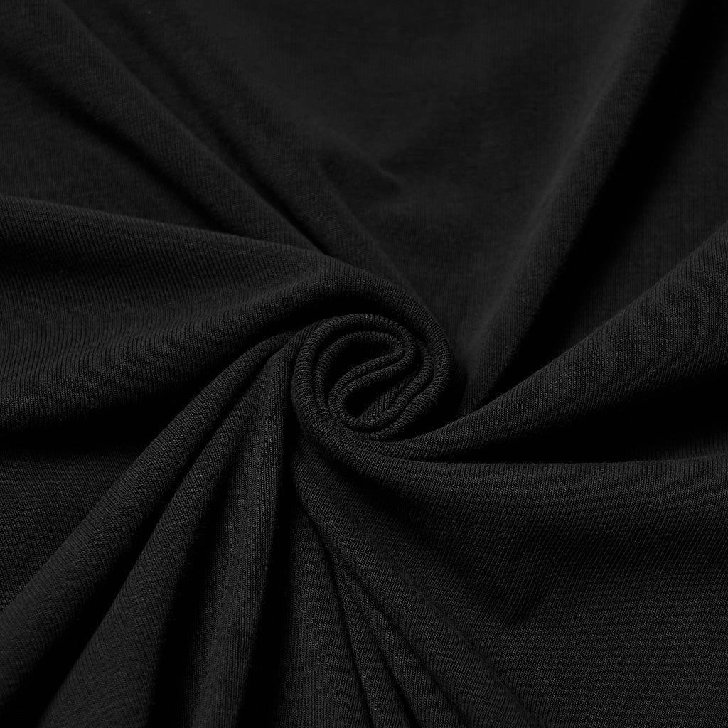 PUNK RAVE Women's Punk Eyelet Strap Mesh Splice Printed T-shirt