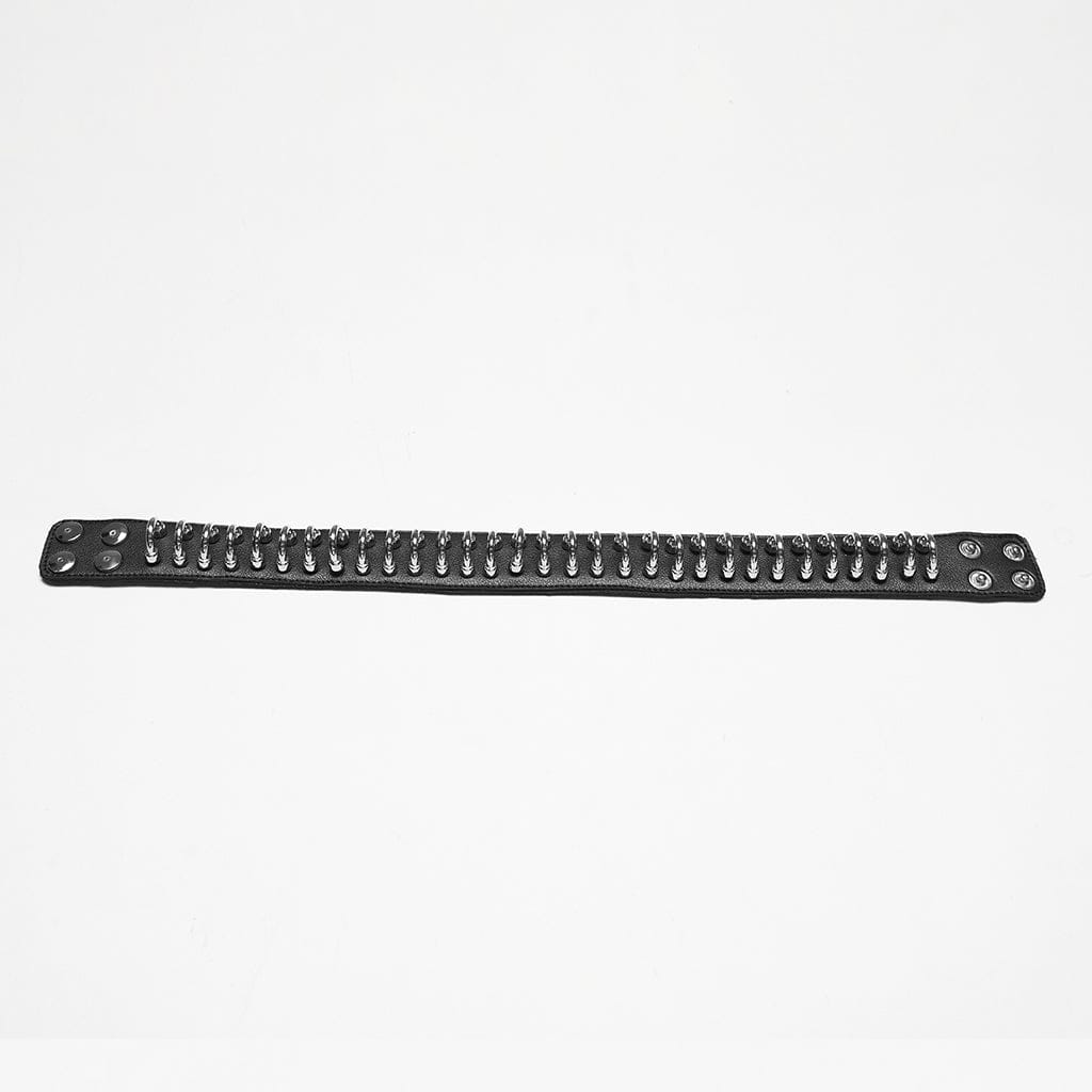 PUNK RAVE Women's Punk Rings Choker