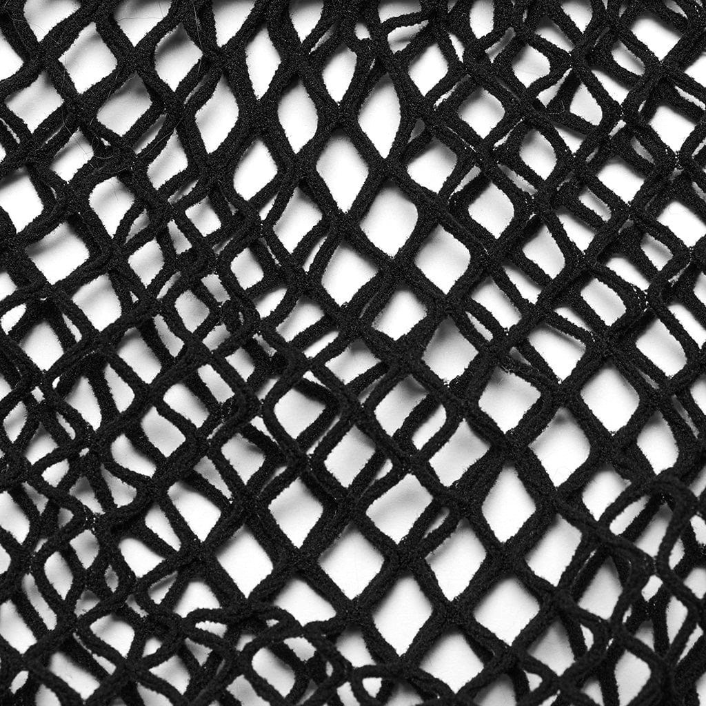 PUNK RAVE Women's Punk Slim Fitted Mesh Tee Set