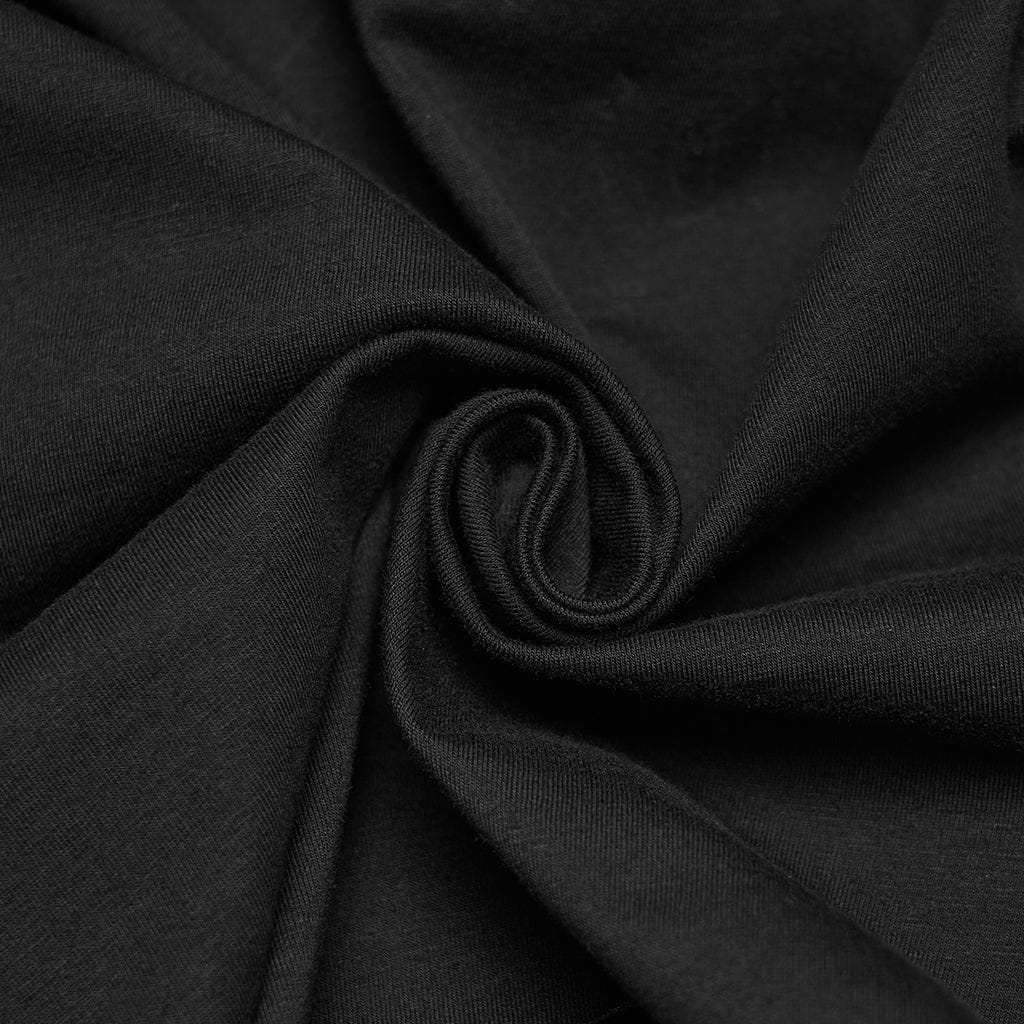 PUNK RAVE Women's Punk Spiders&Web Printed Tattered Tank Top Black