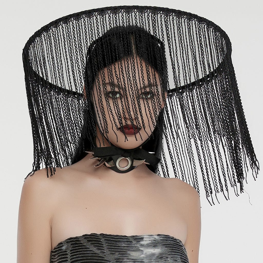 PUNK RAVE Women's Punk Tassels Hat