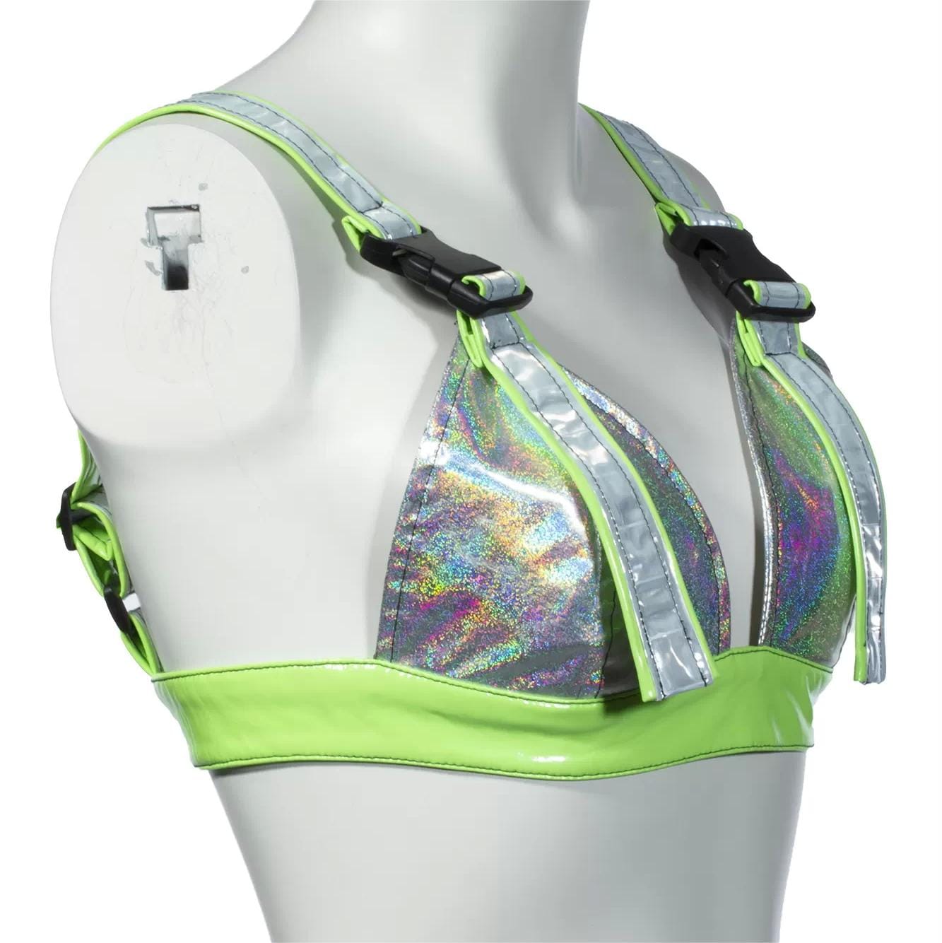 RNG Women's Grunge Luminous Rainbow Bustier