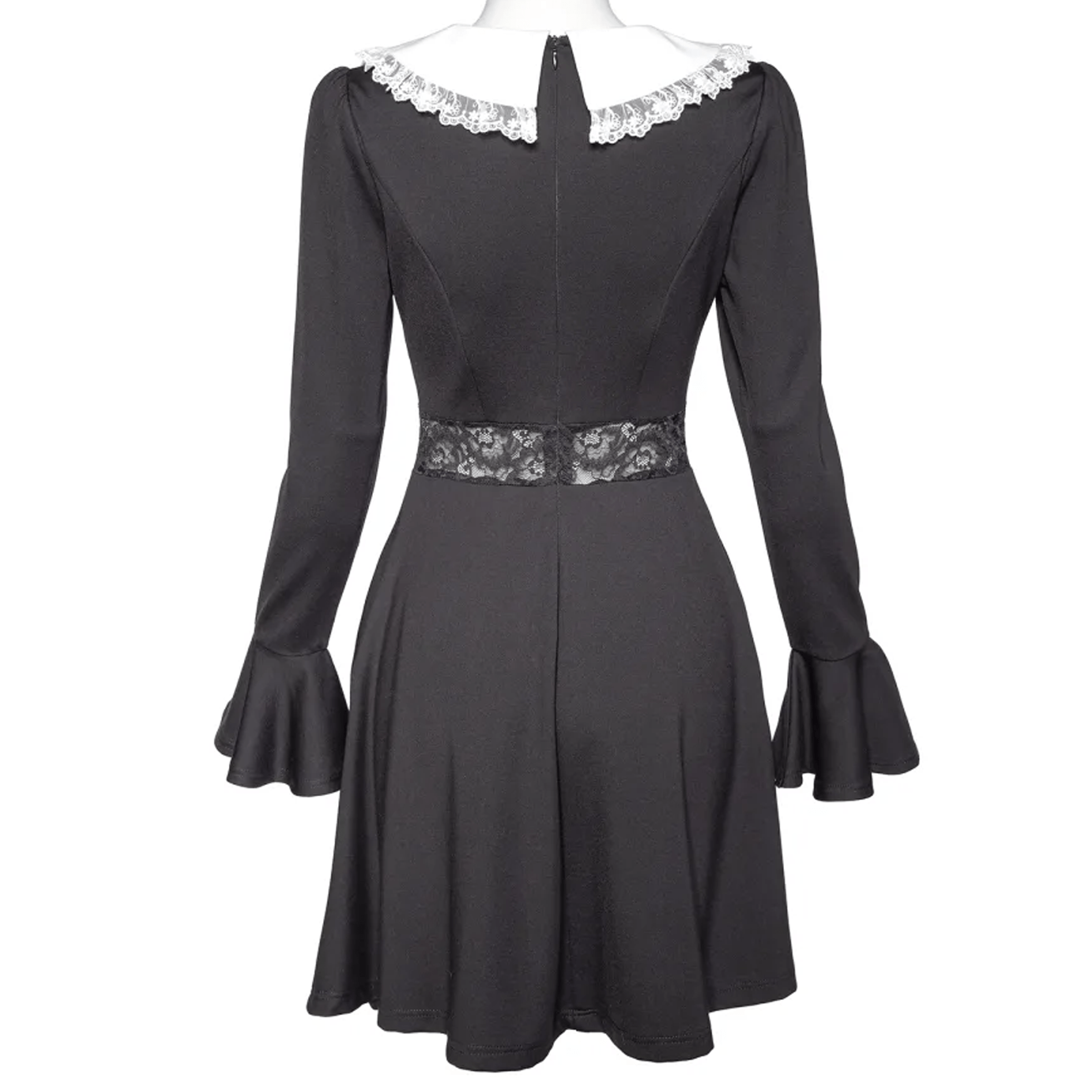 RNG Women's Lolita Doll Collar Flared Sleeved Dress