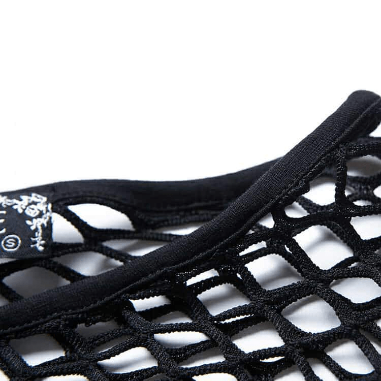 Darkinlove Women's Fishnet Mesh Fitted Top