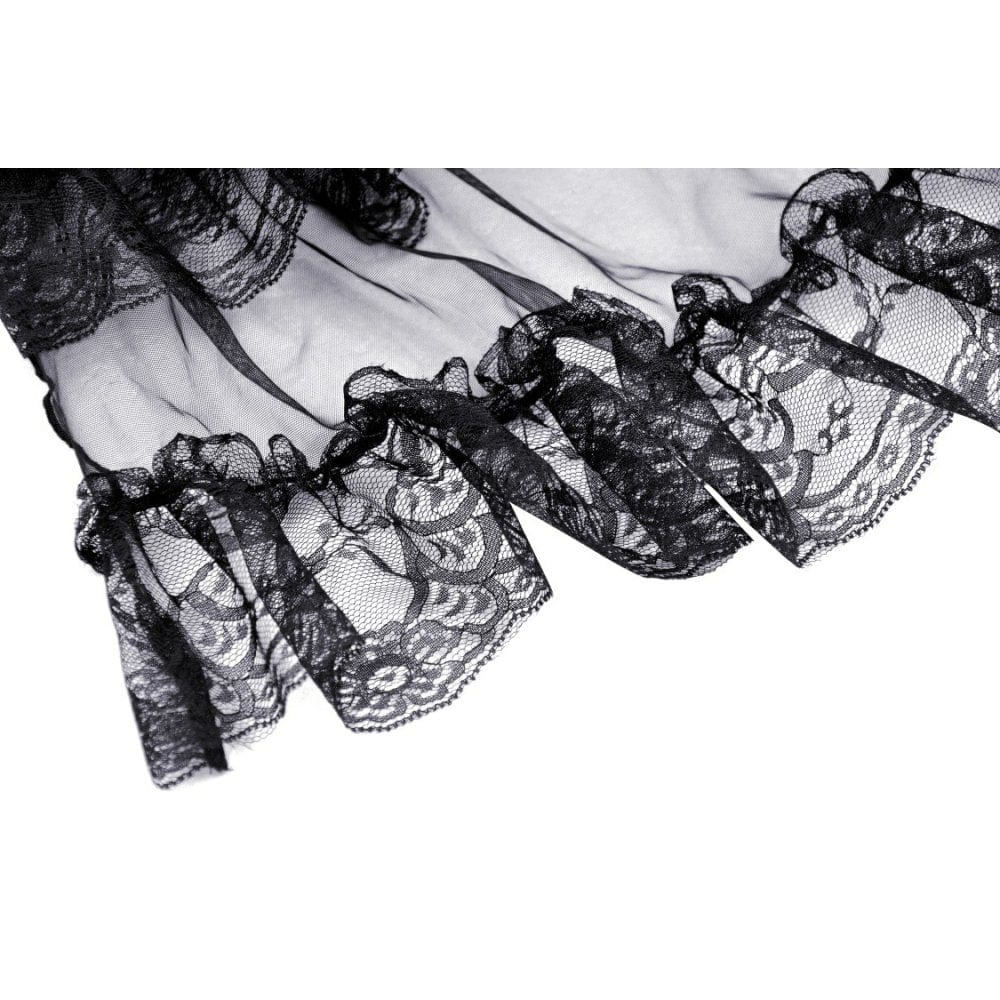 Darkinlove Women's Gothic Ruffled Layered Skirt