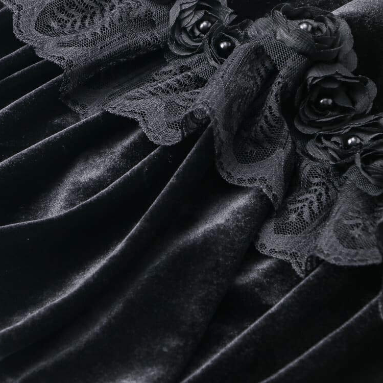 Darkinlove Women's Lace & Flower Vintage Cape