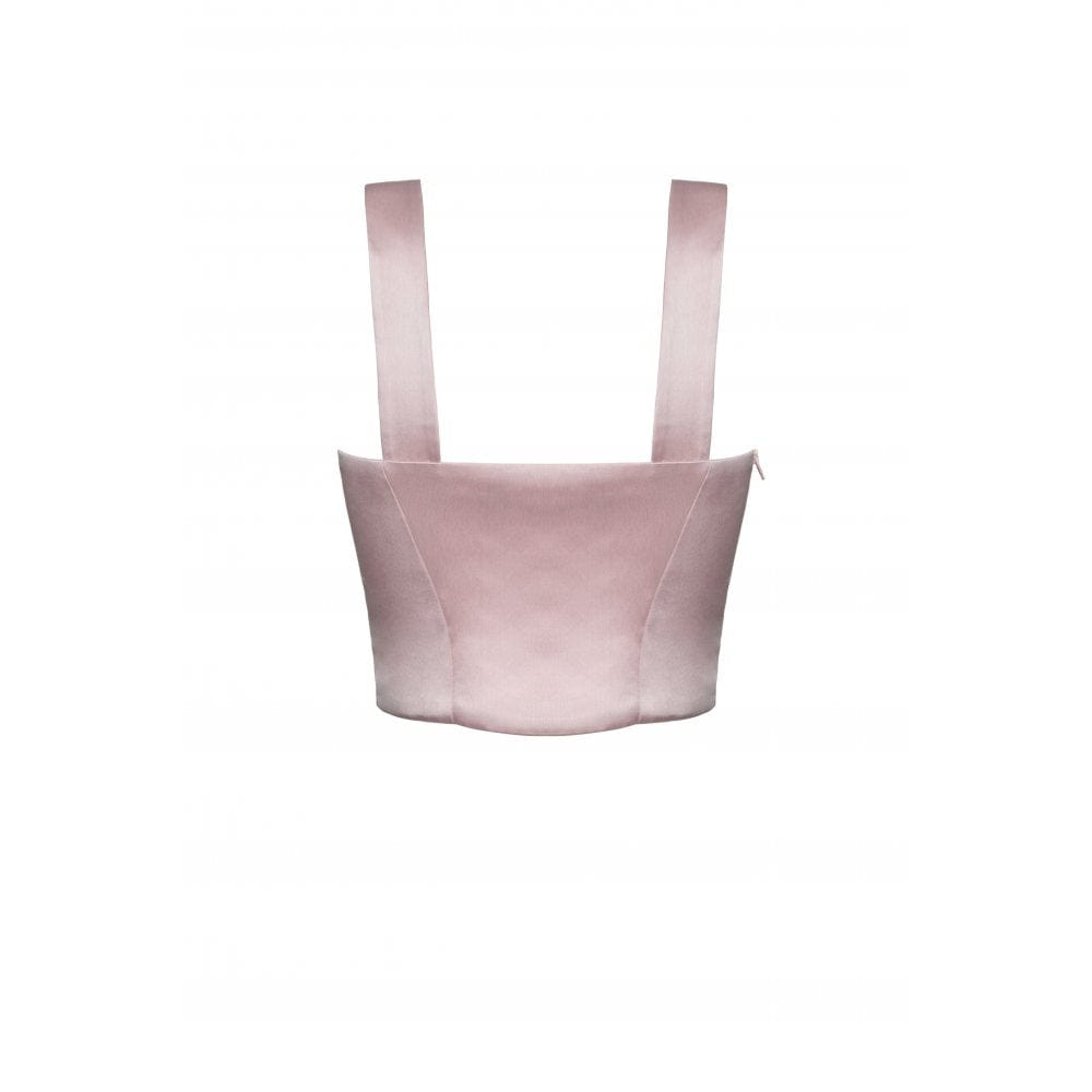 Darkinlove Women's Lolita Pink Love Heart Lacing-up Bustier